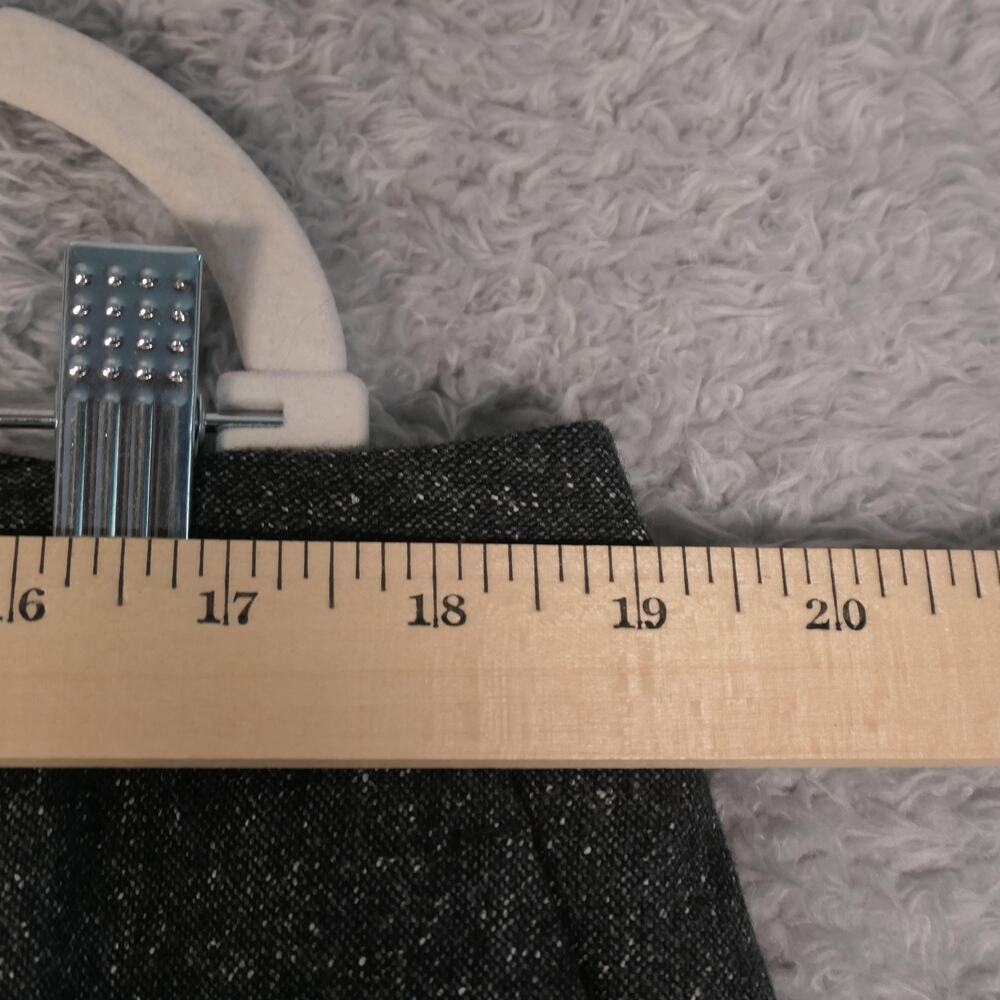 Talbots Dress Pants Womens 18 Gray Wool Blend Wide Leg Lined Windsor Career - Picture 4 of 11